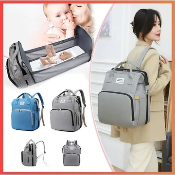 Balo bỉm sữa kiêm nôi ngủ, ba lô mẹ bỉm sữa đa năng, nhiều ngăn, vải chống thấm cao cấp, tiện lợi -Diệp Anh Baby