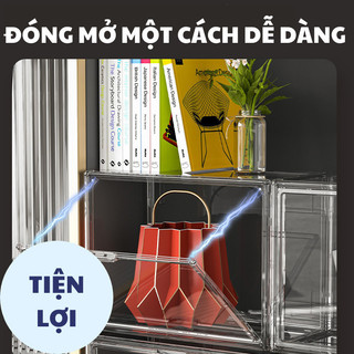 Tủ nhựa IKEA Mama trong suốt, kiểu dáng sang trọng giúp tối ưu diện tích và giữ đồ sạch sẽ