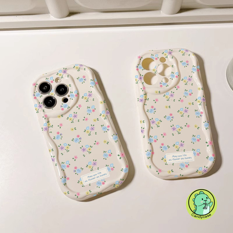 Ốp Điện Thoại Kem Cho Tecno Spark 30 30C 20 20C 10 10C Pro Go 2025 2024 2023 2022 1 Camon 30 Premier 20 Pop 9 8 7 Pro 5G 4G Vỏ Bóng Dễ Thương Hoa Thanh Lịch Chống Sốc Vỏ Mềm