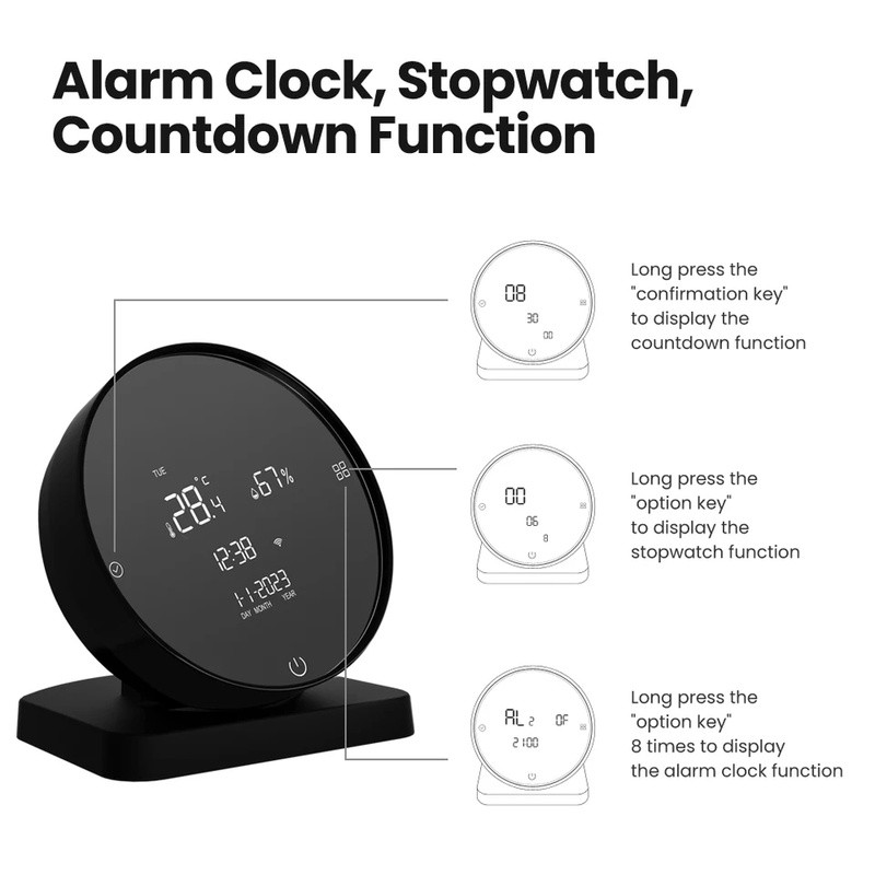 Tuya WiFi Smart IR Điều khiển từ xa với độ ẩm nhiệt độ, hồng ngoại đa năng thông minh hoạt động cho Alexa Google Home