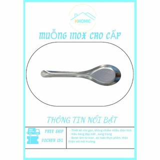 Combo 10c Thìa ăn cơm, muỗng phở inox 304 - dài 15cm - Trường An VN