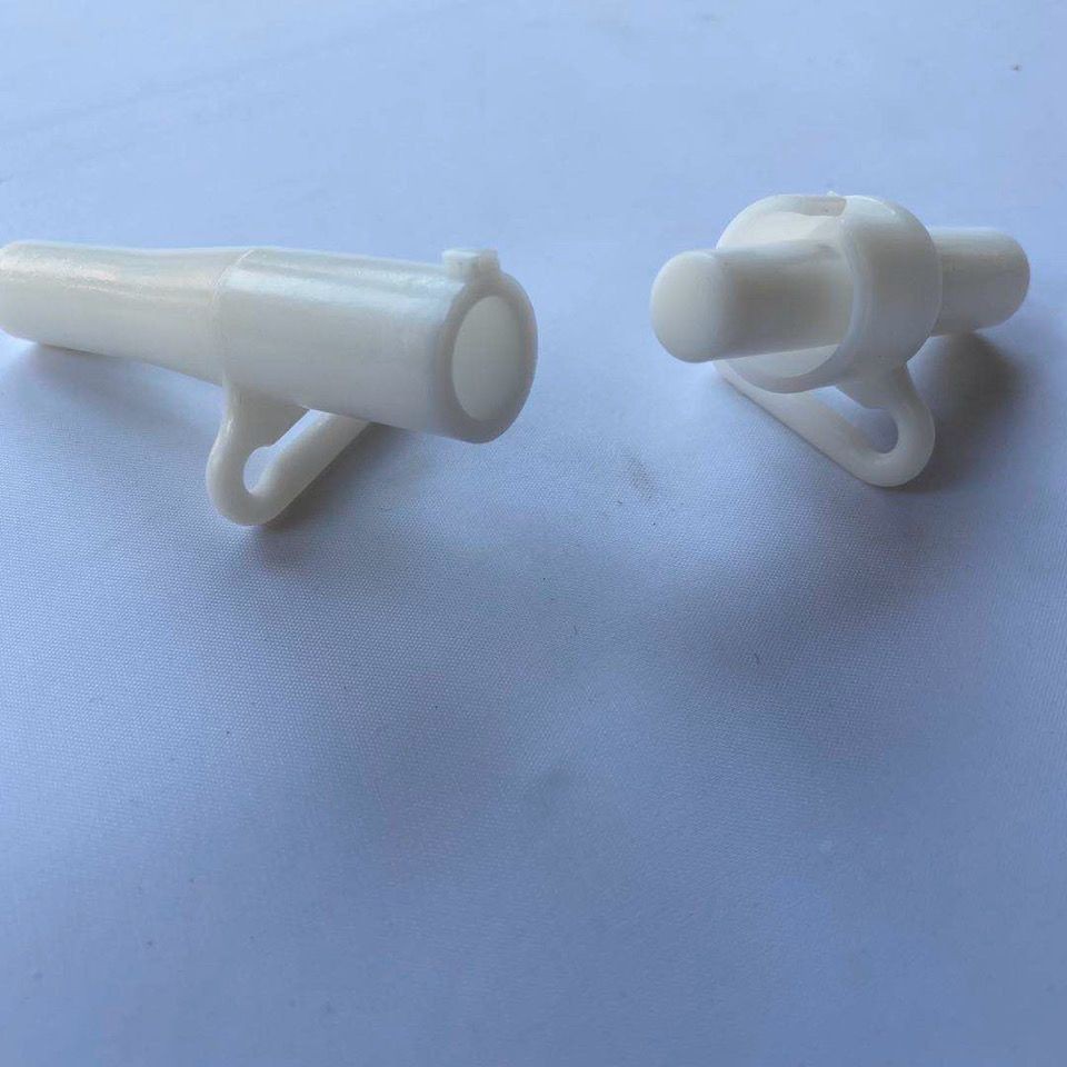 Nhanh Mở Tay Ném Lều Trắng Khớp Phụ Kiện Chân Đế Hỗ Trợ Thanh Sợi Thanh Cắm Nhựa Đế Một Cặp 6 Mm