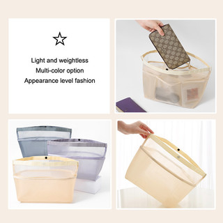 Lớp lót bên trong siêu nhẹ phù hợp cho túi xách Longchamp, túi trang điểm, hỗ trợ du lịch, túi đựng ví di động