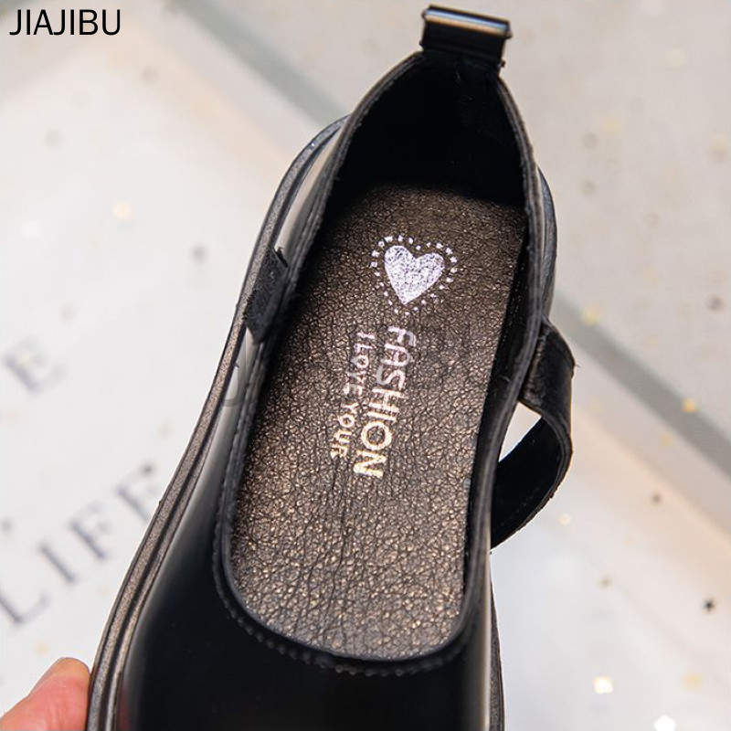 Fashion Kids Shoes Giày Trẻ Em Thời Trang Giày Mary Jane Đế Mềm Dễ Thương Children's Doll Shoes Giày Da Nhỏ Màu Xanh Quân Đội Chống Trượt Giày Em Bé Mũi Tròn Chống Va Chạm Korean Fashion Black Platform Lolita Shoes Giày Công Chúa Màu Be Giày Múa Cosplay