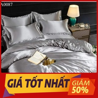 ✨SIÊU ĐẸP✨Trọn Bộ Ga Gối Phi Lụa Silk Nằm Mềm Mướt, Thoáng Mát - Hàng Loại 1 - Chăn Ga Sỉ HCM