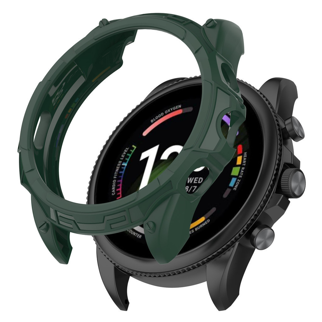 Fossil Gen6 Cao Cấp Silicon Mềm TPU Rỗng Ra Đồng Hồ Thông Minh Dành Cho Fossil Gen 6 42mm 44mm Chống Sốc Chống Vân Tay Đồng Hồ Khung Ốp Lưng Bảo Vệ Màn Hình