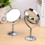 Gương mỹ phẩm đôi FAVORITEGOODS, Gương trang điểm thủy tinh hợp kim sắt carbon, Gương hình bầu dục màu bạc di động