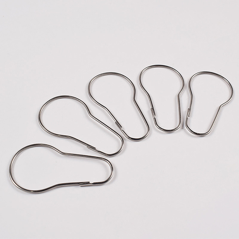 Cminyp 10 / 20 Chiếc Rèm Mở Bầu Nhẫn Carabiner Móc Khóa Kẹp Cửa Sổ Rèm Móc Tắm Rèm Thanh Kẹp Phụ Kiện Vinh Quang