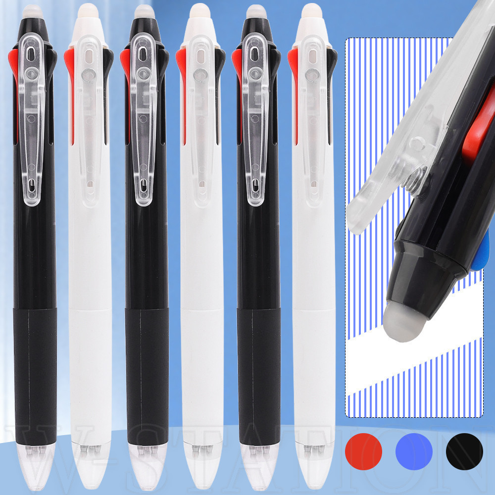 Bút trung tính có thể xóa được 3 màu - Bút viết loại ép 3 trong 1 - Bút chữ ký xóa được 0,5MM - Xanh lam, Đen, Khô nhanh, trôi chảy, dung lượng cao - Đồ dùng văn phòng trường học