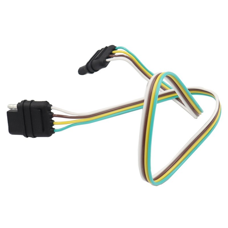 Đèn Hậu Ô Tô Cáp Điện 4 Chân Xe Kéo Mỹ Dây 4 Lỗ SAE Adapter Trailer Cáp Trailer Bộ Chuyển Đổi Đèn Kết Nối