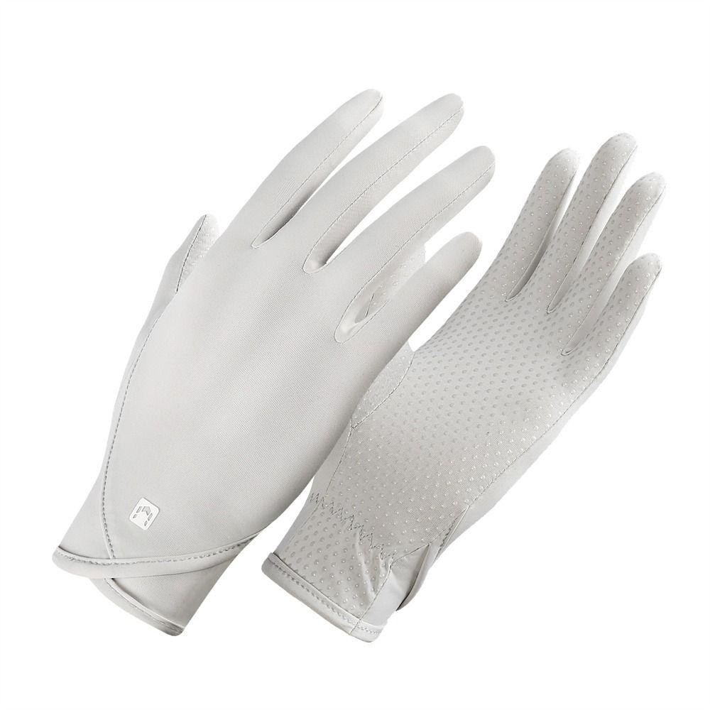 Găng tay chống nắng FEDAOG phong cách ngắn, chất liệu ice silk mỏng thoáng mát cho nữ và bé gái