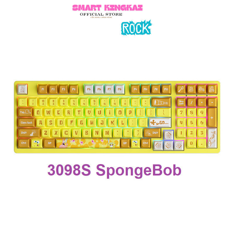 Bàn phím cơ AKKO 3098S SpongeBob (RGB / PBT Dye-subbed / JDA profile ...