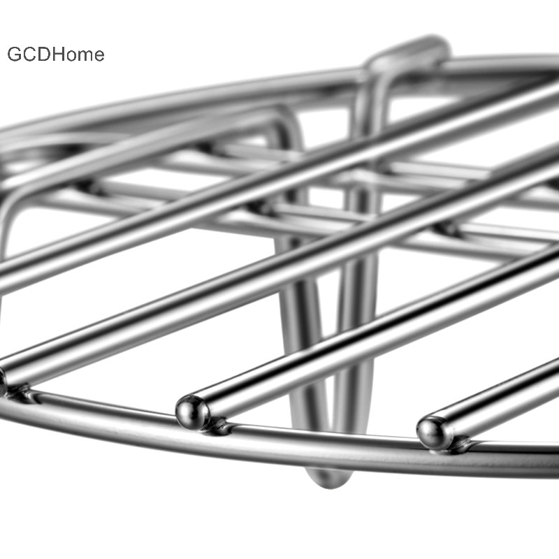 Gcdhome Thép Không Gỉ Nồi Hấp Giá Nấu Nướng Nồi Đứng Airfryer Nướng Phụ Kiện Thực Phẩm Nhà Bếp Hấp Giá Nóng