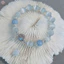 Vòng tay pha lê màu xanh biển Opal nguyên bản Vòng tay pha lê ánh sáng cho bé gái Phụ kiện trang sức mới