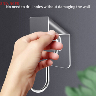 Mới mới Dính Mạnh Móc Treo Tường Cửa Trong Suốt Móc Treo Tường Cho Nhà Bếp Phòng Tắm Người Tổ Chức Lưu Trữ Móc Khăn Quần Áo Móc Chìa Khóa Đang Bán