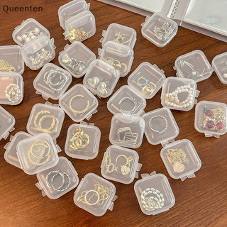 Queenten 10 Chiếc Mini Hộp Bảo Quản Trong Suốt Hộp Nhựa Vuông Hộp Rỗng Có Nắp Bao Bì Trang Sức Bảo Quản Cho Hạt Nhỏ Trang Sức Nút Tai Thuốc Hoặc Bất Kỳ Tiện Ích Thủ Công Nhỏ Khác Q