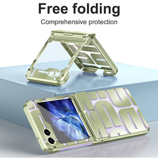 Dành Cho Samsung Galaxy Z Flip 6 Flip 5 Flip 4 Flip 3 Vỏ Gấp Chống Sốc Cho Samsung Galaxy Zflip 6 5g Flip5 ZFlip4 Mạ Bảo Vệ Chống Sốc Vỏ Điện Thoại
