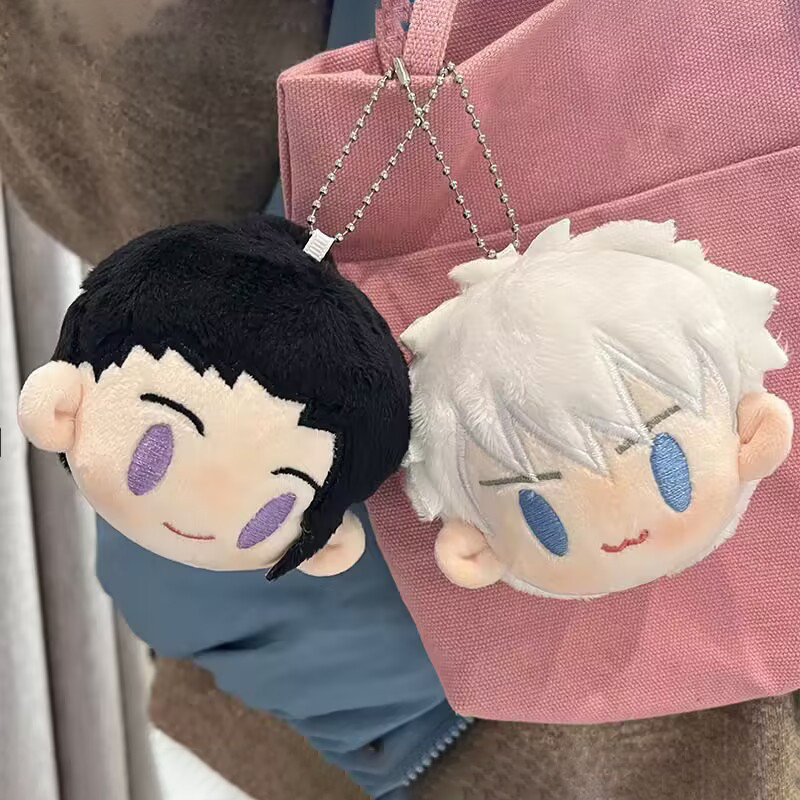 Anime Jujutsu Kaisen Sang Trọng Búp Bê Móc Khóa Satoru Gojo Geto Suguru Plushie Đồ Chơi Nhồi Bông Móc Khóa Mặt Dây Chuyền Phụ Kiện