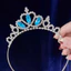 TOPTOOLCX Công Chúa Vương Miện Băng Đô, Hợp Kim Sinh Nhật Phụ Kiện Kim Cương Giả Tiara, Thời Trang Tóc Trang Sức Công Chúa Băng Đô