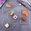 Lưới nướng DELMER, Lưới chiên Tempura bán nguyệt / tròn bằng thép không gỉ, Thiết bị nhà bếp Lưới sấy phong cách Nhật Bản bền bỉ ngoài trời