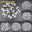 20 Chiếc Acrylic ABS Có Lỗ Chất Liệu Giả Ngọc Trai Ruy Băng Nơ DIY Handmade Hạt Bông Tai Phụ Kiện Vòng Cổ Hình Trang Sức Làm