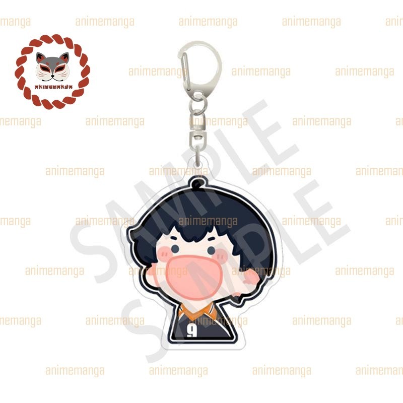 Móc khóa HAIKYUU!! ver HÉT in hình Vua bóng chuyển mica acrylic anime chibi xinh xắn dễ thương