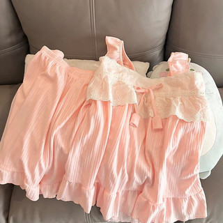 Phong Cách Nhật Bản Phong Cách Ngọt Ngào Ren Sling Bộ Đồ Ngủ Tiannv Sinh Viên Homewear Phù Hợp Với Có Thể Mặc Bên Ngoài 6.8
