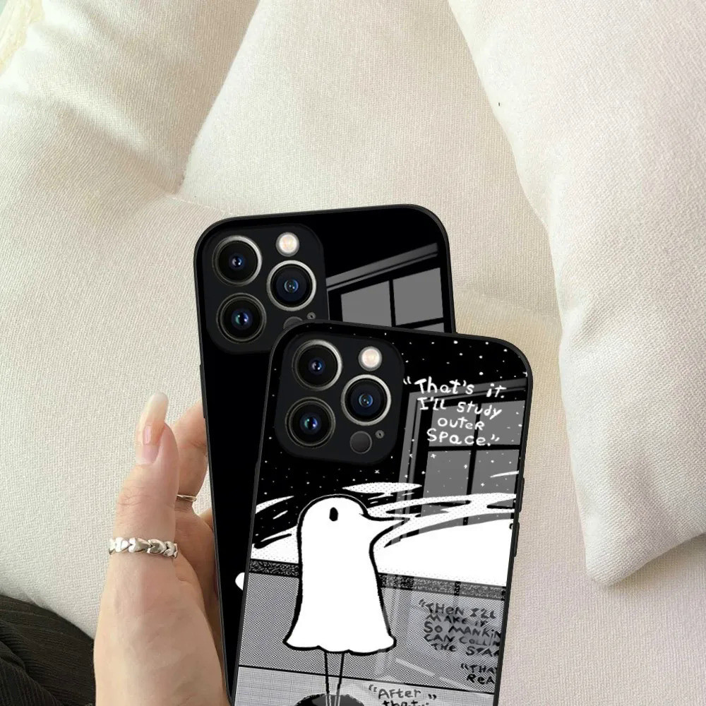 Ốp Điện Thoại BK-1 Oyasumi Punpun Cho iPhone 17,15 Pro Max14 Pro 12 11 13 Mini X XR XS 8 7 Plus SE Ốp Lưng Kính Cường Lực 0809
