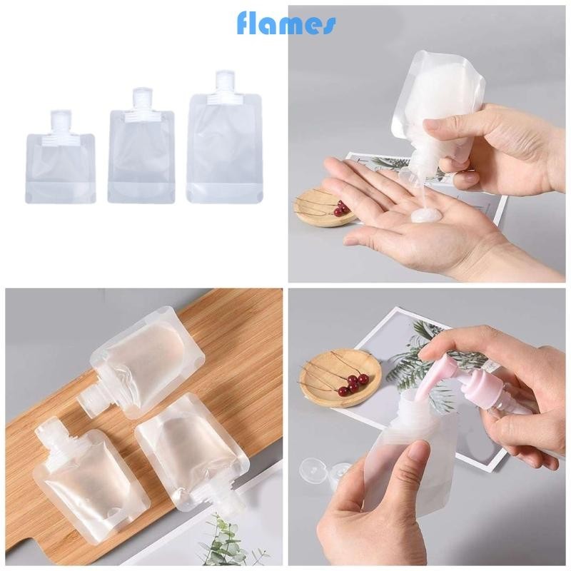 Túi đựng vòi nhựa thân thiện với du lịch FL 30ml 50ml Hộp đựng đồ nạp lại 100ml