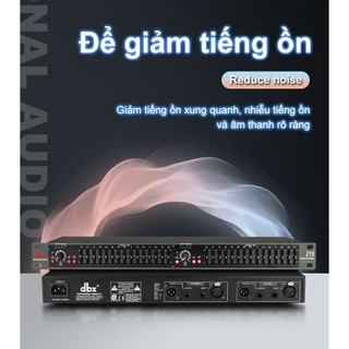 Lọc Xì DBX 215 EQ Equalizer -2 Kênh- 30 Cần Chỉnh Chuyên Nghiệp Lọc Tiếng Cực Hay- Loại Bỏ Tạp Âm Nâng Bass Trebb Mạnh