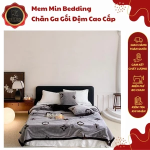 Chăn Lông Rái Cá - Hàng Cao Cấp - Kèm Túi Da Xịn Xò - MemMinbedding Luxury
