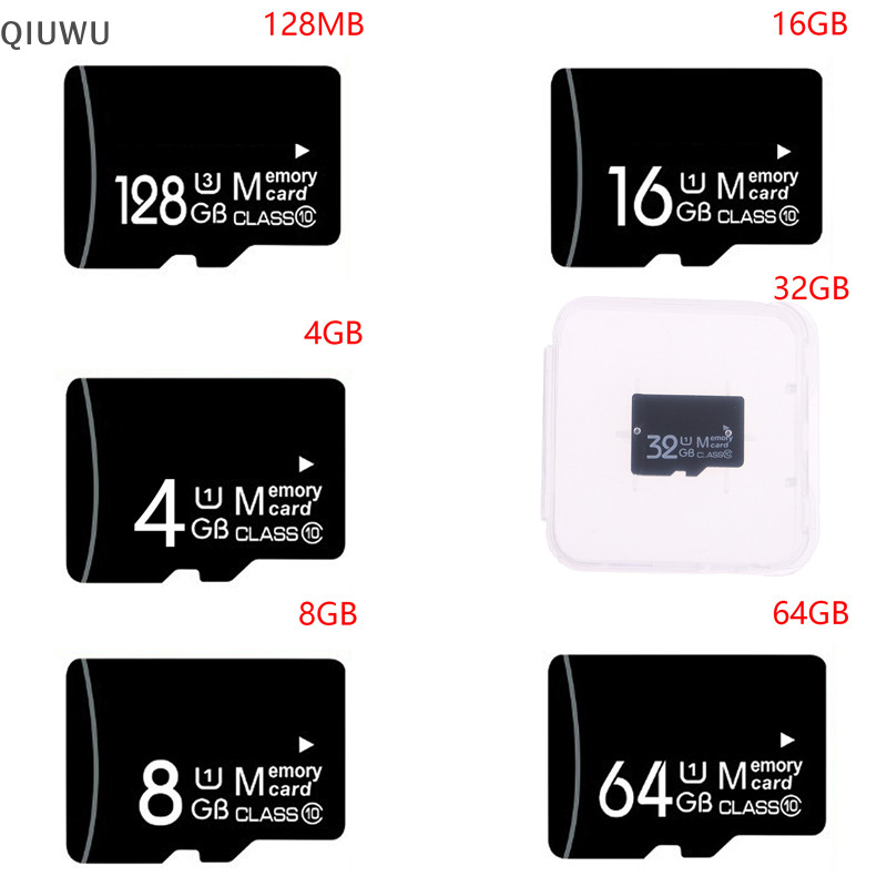 QIUWU Micro TF 128MB 4GB 8MB 16MB 32MB 64MB Thẻ Nhớ Cho Điện Thoại.