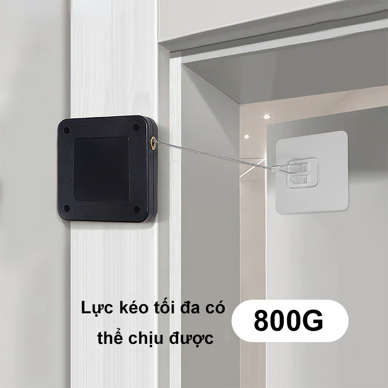 Hộp dây rút tự động đóng cửa, Cửa đệm gần hơn,Kéo dây cửa tự động đóng lại,không cần Khoan Đục, Rât thuận tiện