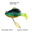 Mồi bass mềm có móc chì, Dark Sleeper Swimbait SwimBait, 2024 Cá hồi Bass Jig Mồi nhựa mềm