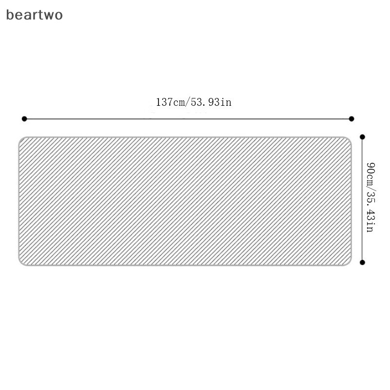 < Beartwo > 137X90CM PEVA Khăn trải bàn chống dầu chống thấm nước Khăn trải bàn họa tiết kẻ sọc Khăn trải bàn cho bữa tiệc Vải dã ngoại ngoài trời Đẹp