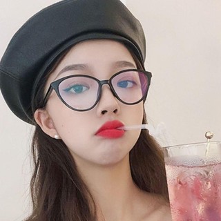Kính mắt mèo nam nữ phong cách hàn quốc, Mắt kính mát không độ giả cận thời trang Styley K035