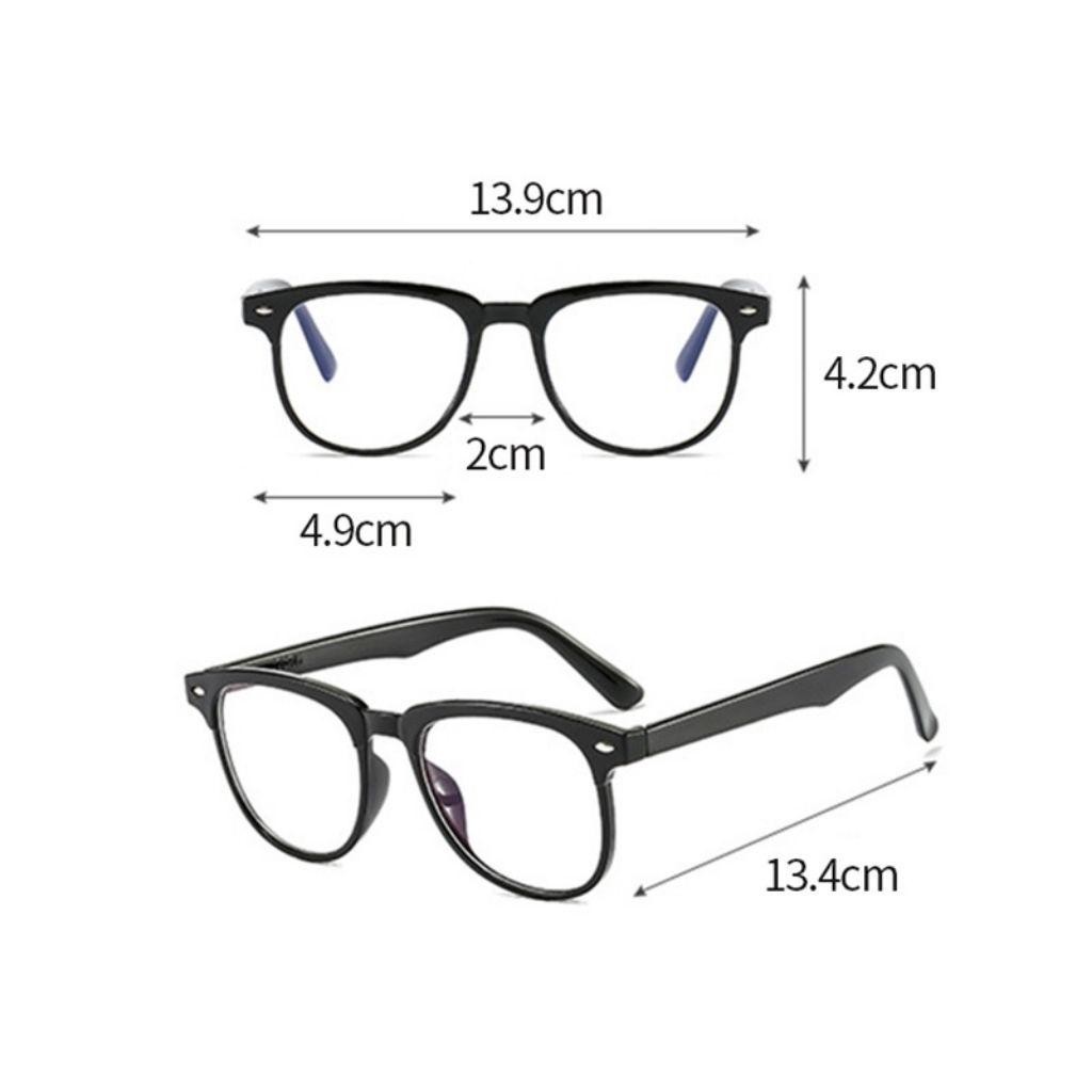 Kính không độ nam nữ giả cận chống tia UV ánh sáng xanh, Mắt kính thời trang cá tính Styley K007
