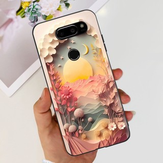 Ốp Chống Sốc Cho LG V30 Ốp Lưng V35 + V30 Plus / V30s ThinQ / V35 ThinQ Vỏ Mềm Mới Phong Cách Hoa Bướm Vỏ Điện Thoại