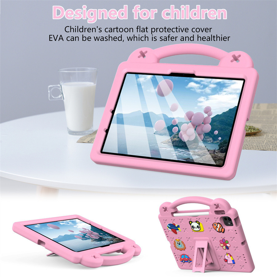 Dành Cho iPad 11th (A16) 2025 iPad Air 11 "2024 M2 / 2025 M3 Ốp Lưng Dây Đeo Trẻ Em Chống Sốc An Toàn Cho Trẻ Em