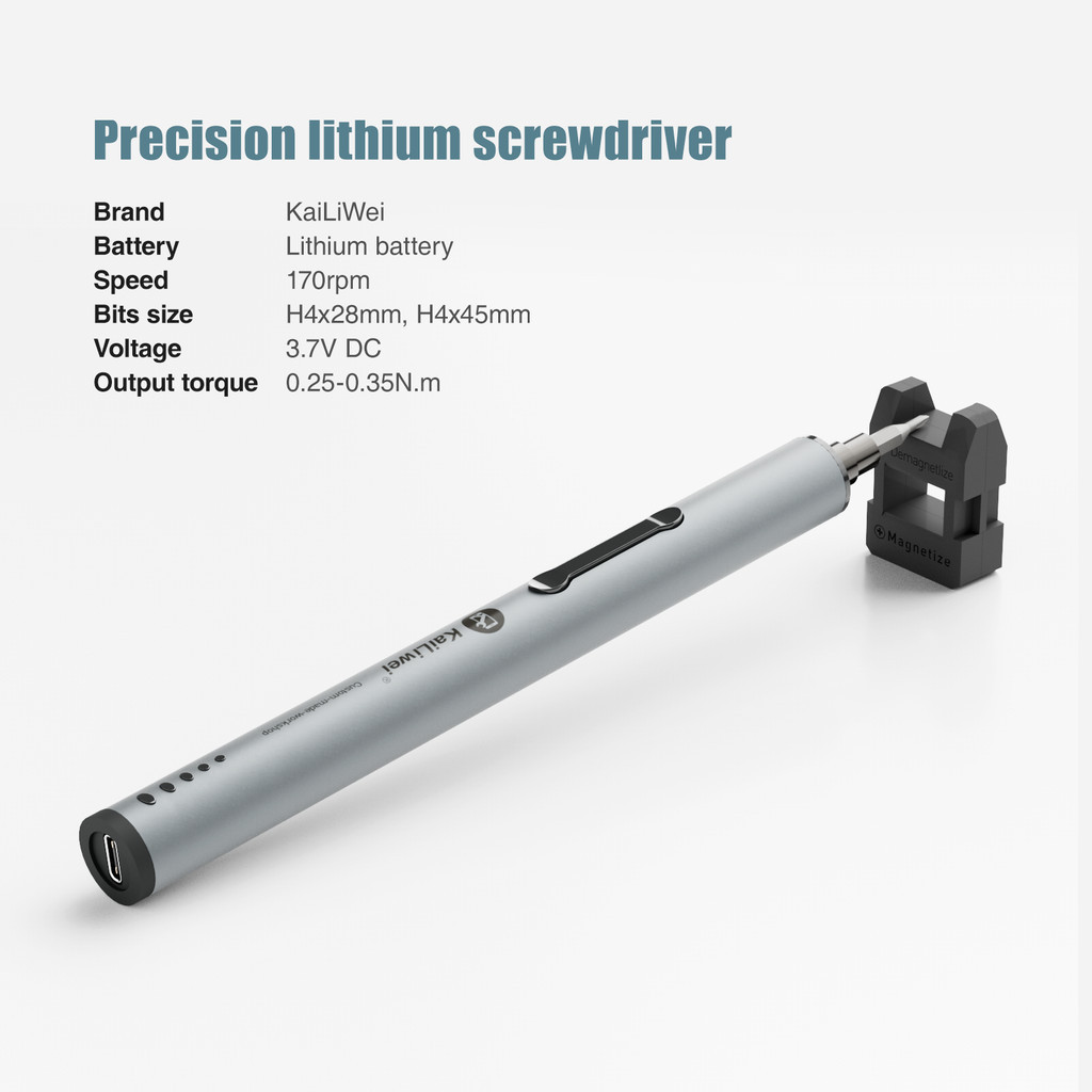 22 trong 1 Kailiwei Pin Lithium Bit Bộ tuốc nơ vít điện chính xác Bộ công cụ sửa chữa cho PC Máy tính Điện thoại Điện thoại Điện tử