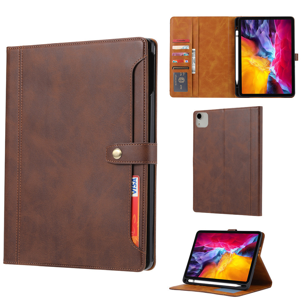Vỏ Da Tương Thích Với iPad Air 11 13 Pro 11 13 2024 Bao Da Tự Động Ngủ Đánh Thức Và Khe Cắm Bút Chì Thông Minh