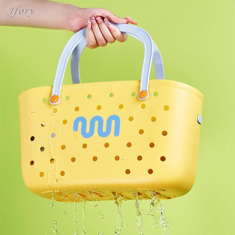 Jfory có lỗ Giỏ đựng túi du lịch sành điệu có túi quyến rũ