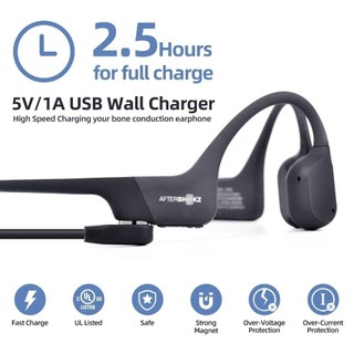 Cáp sạc USB Type-C, Bộ sạc tai nghe dẫn truyền xương đa năng 100cm, Bảo vệ quá tải Dây nguồn tai nghe Bluetooth ổn định PVC cho After Shokz AS800 AS803 S810