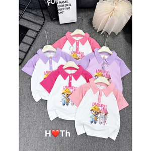 áo polo bé gái size đại hàn quốc cao cấp 13-35kg. áo phông có cổ bé gáí, áo thun đi học bé gái