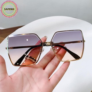 Kính râm không vành cổ điển SAFENH dành cho nữ Xu hướng mới Khung lớn Màu Gradient Kính nam đa năng Kính mắt VN
