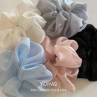Yoing / ngọt ngào Nhẹ nhàng Màu Gạc Dây Buộc Tóc Nữ Đuôi Ngựa Thấp Phụ Kiện Tóc