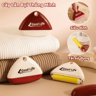 Cây Lăn Bụi Quần Áo Lăn Bụi Silicon Siêu Dính Cây Lăn Lông Mèo Mini Tái Sử Dụng NGÓI HOME - CLB03