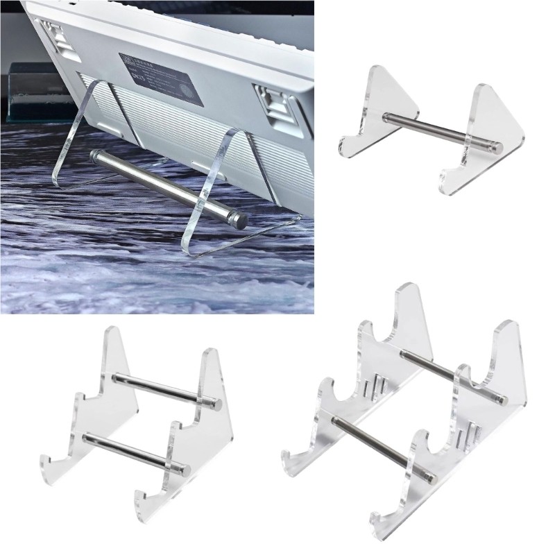 KIKIN Giá đỡ bàn phím Acrylic Giá đỡ màn hình Giá đỡ bàn phím cơ Giá đỡ lưu trữ