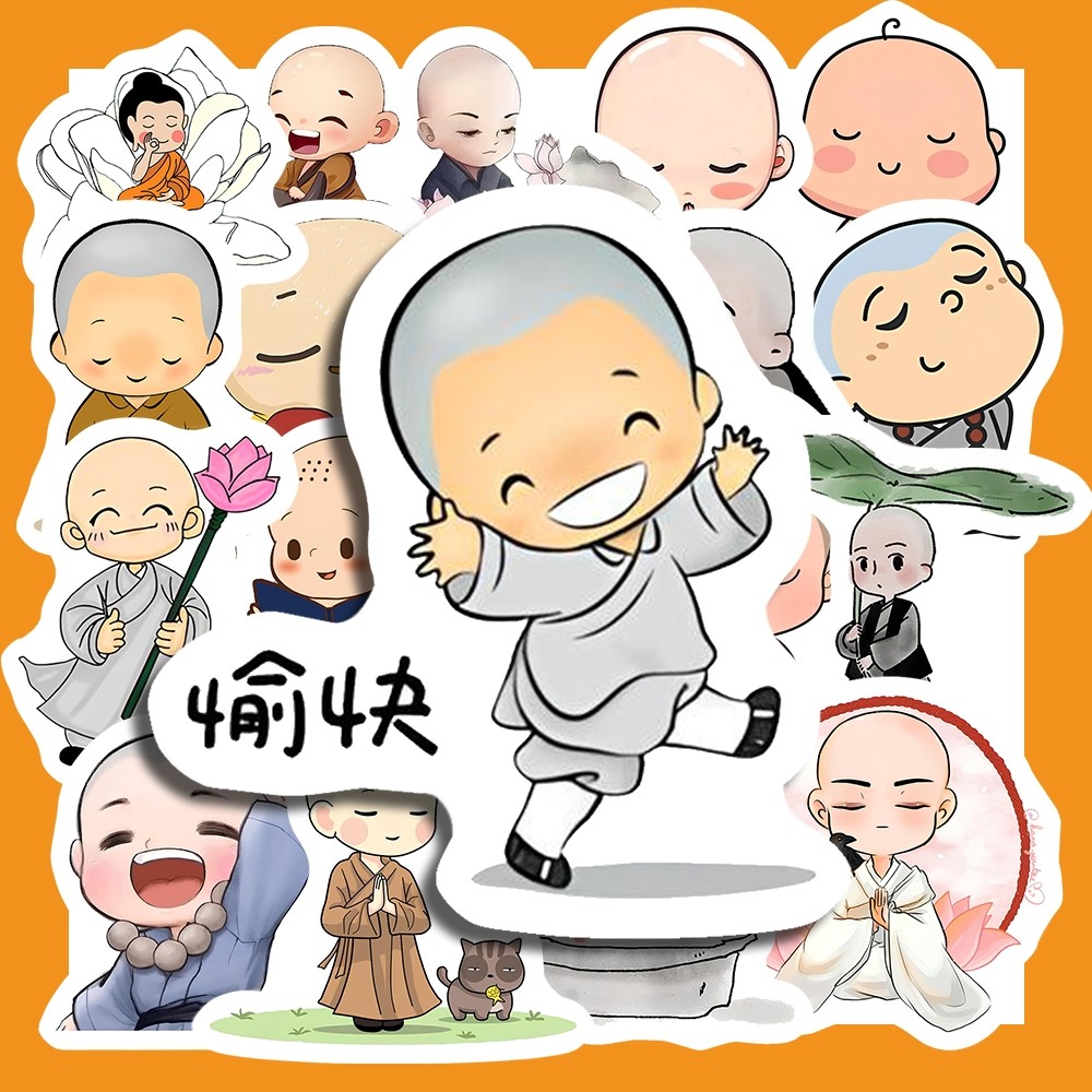 Hộp 25 Miếng Dán Sticker HÌNH CHÚ TIỂU DỄ THƯƠNG - Chống Thấm Nước Trang Trí laptop, vali - NSX Gì Cũng In