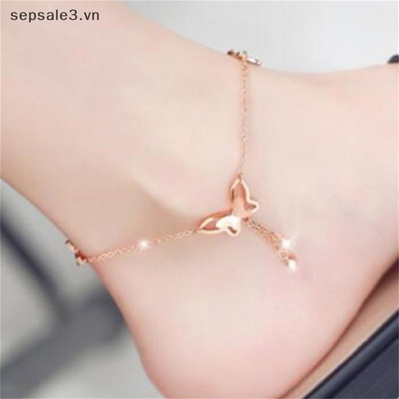 # sepsale # Vòng chân mặt dây chuyền thời trang và kim cương giả dành cho nữ Yoga Trang sức vòng chân đi biển.